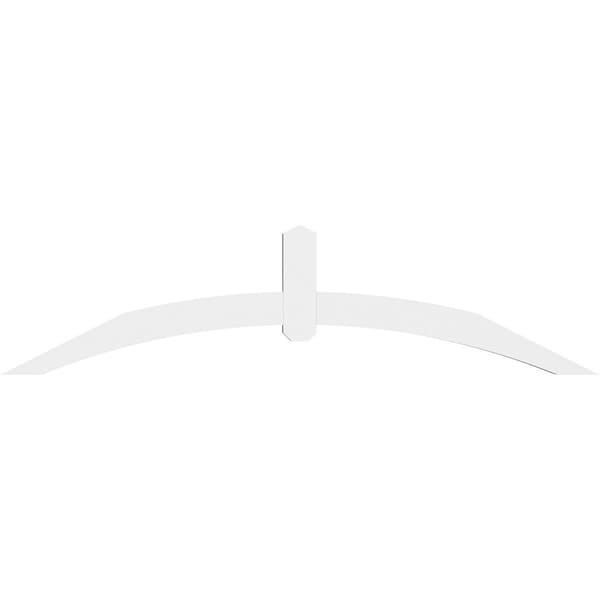 Archdale Architectural Grade PVC Gable Bracket, 72W X 18H X 4D X 4F, 6/12 Pitch